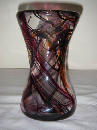 Black Whirled Vase