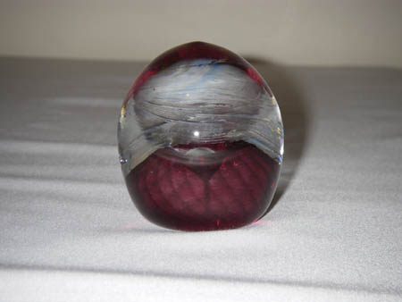 Red Swirl Paperweight