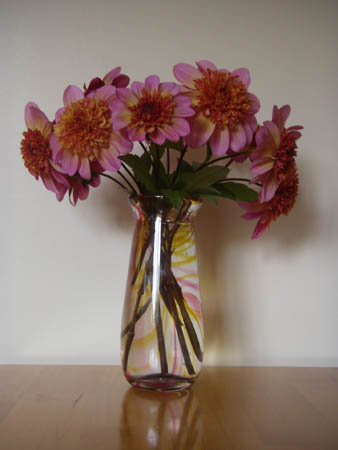 Tall Coloured Vase