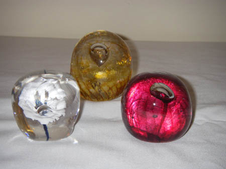Trio of Paperweights
